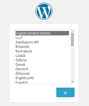 lingua del sito installazione