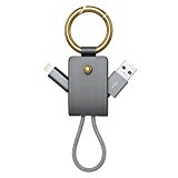 Portachiavi con Cavo Lightning in Nylon da 15 Cm, ottimo per i piu distratti.