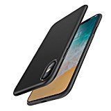 Cover per iPhone X , Ultra Sottile Solo 0,45 mm Anti Graffio, Anti Impronte  – Nero opaco
