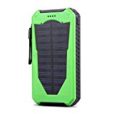 Power Bank con pannello solare da 15000 mAh e 2 USB