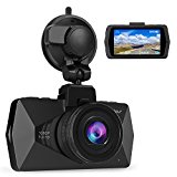 Dash Cam Full HD 1080P 2,7″ LCD HDR Obiettivo Grandangolare di 170 Gradi Rilevatore di Movimento G-Sensor