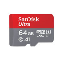 SanDisk Ultra Scheda di Memoria MicroSDXC da 64 GB + Adattatore SD, con A1 App Performance, Velocità fino a 100 MB/sec, Classe 10, U1, per Fotocamere
