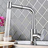 Rubinetto da Cucina Girevole a 360° con Doccetta Estraibile