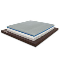 Materasso Memory Matrimoniale modello Top Air misura 160×190 Alto 25 cm con Dispositivo medico classe 1 detraibile con 7 zone differenziate e Rivestimento Aloe Vera con guanciali TULIP MED in omaggio