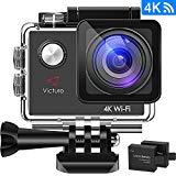 Victure Action Cam 4K WIFI Ultra HD – Display 2″, Vista Grandangolare e 20 Accessori