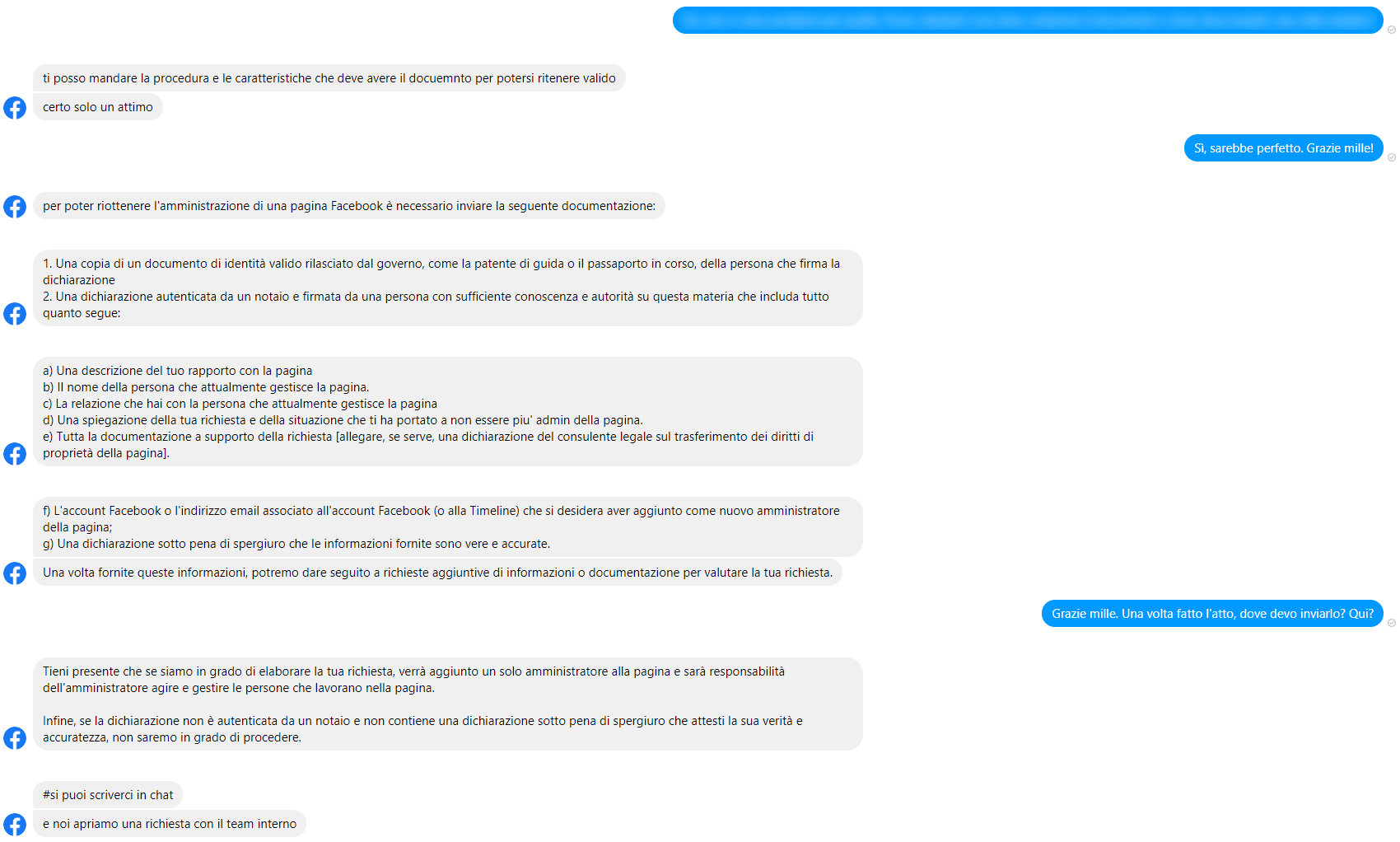 Recuperare Pagina Facebook/Instagram