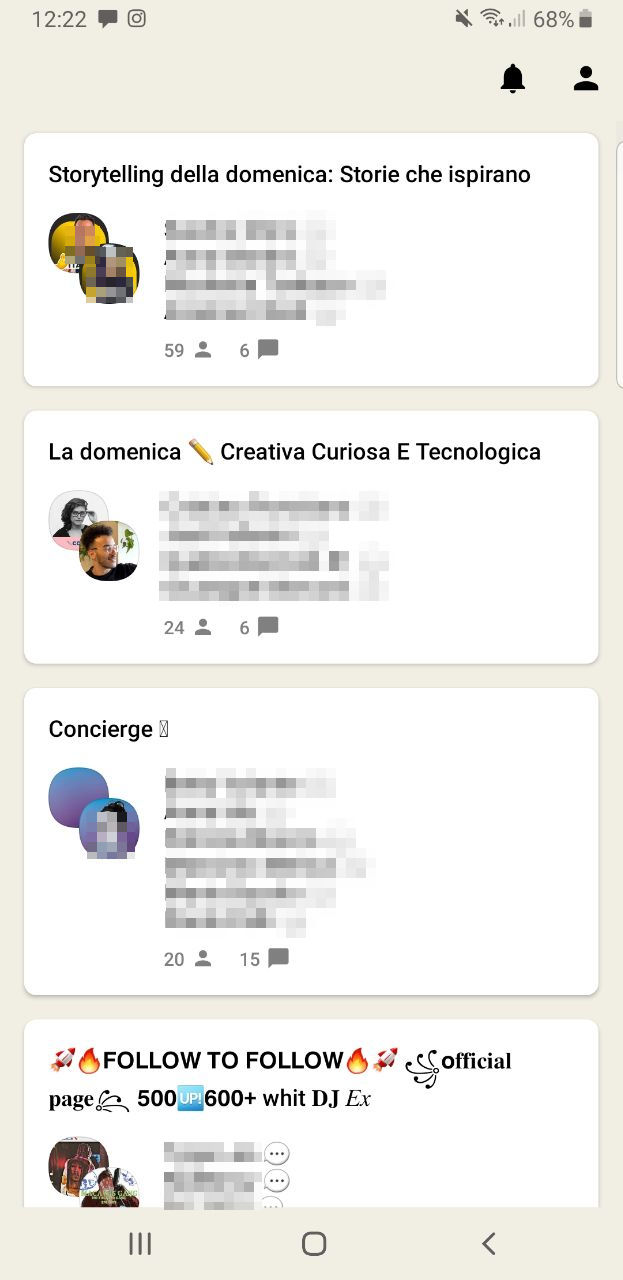 Anteprima Clubhouse Android