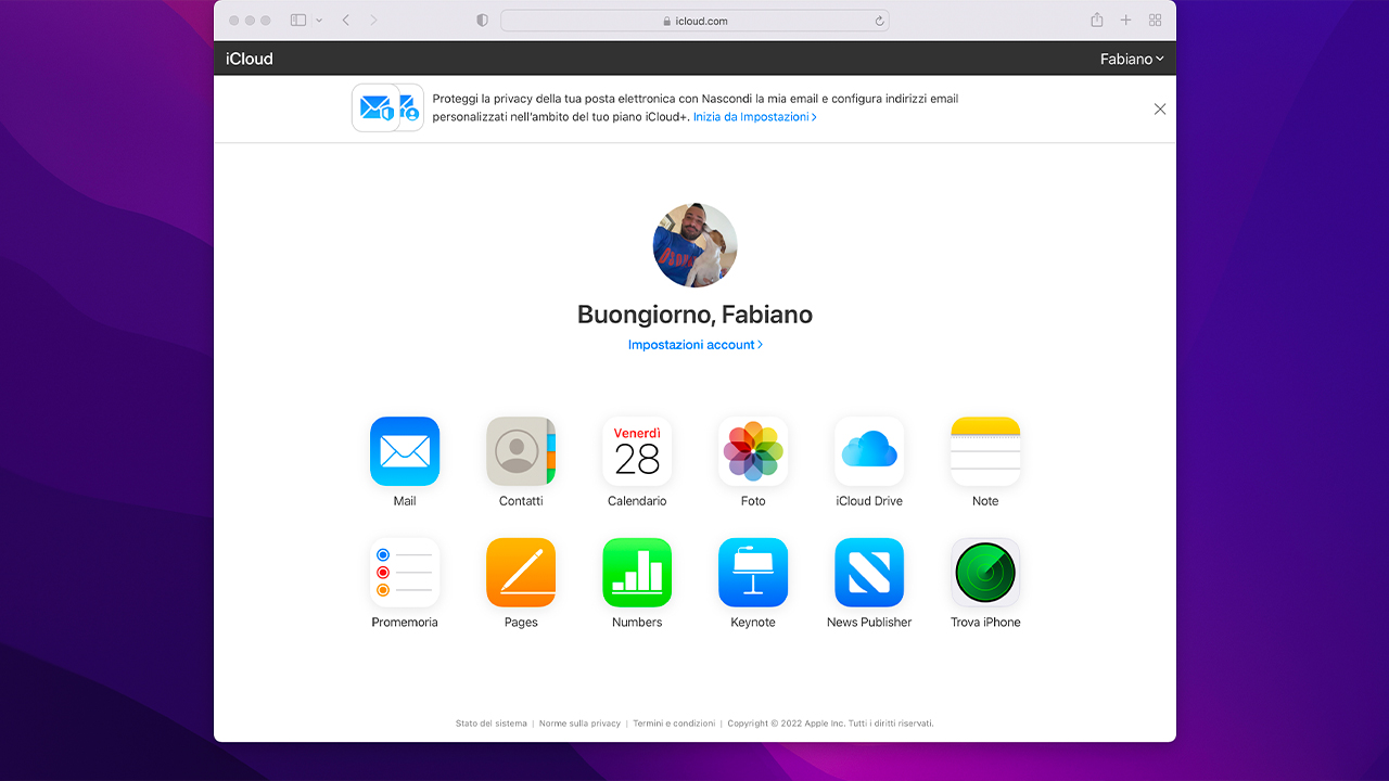 icloud mail con dominio personalizzato