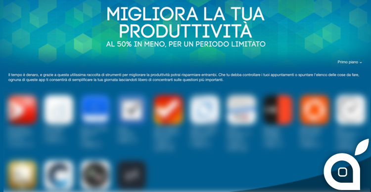 Applicazioni sulla Produttività: Apple sconta a metà prezzo 14 App