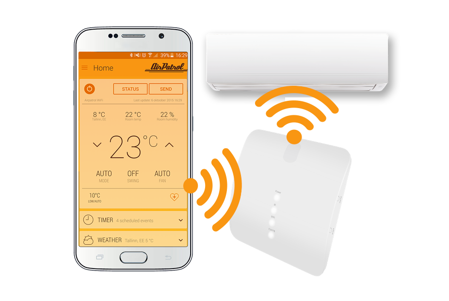 Climatizzatore a portata di smartphone con AirPatrol