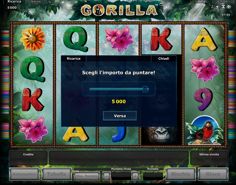 Entra nella giungla del gioco online con Gorilla