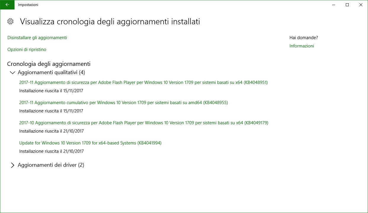 Windows 10 si aggiorna: Fix e ottimizzazioni