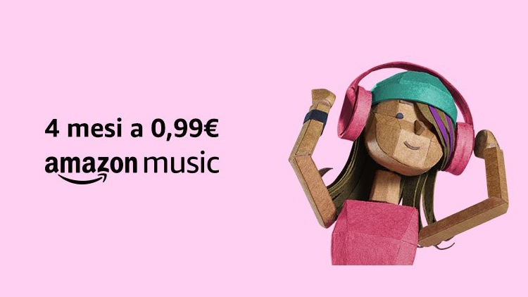 Amazon Music Unlimited: 4 mesi a soli 0,99€ per gli utenti Prime