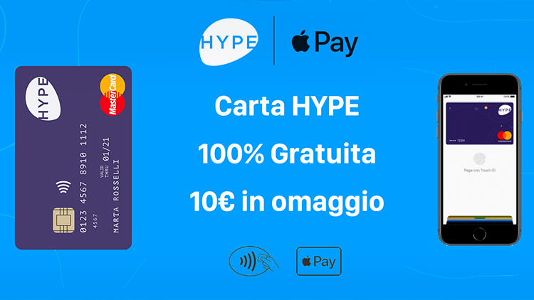 Continua la promozione HYPE che regala 10€ ai nuovi iscritti