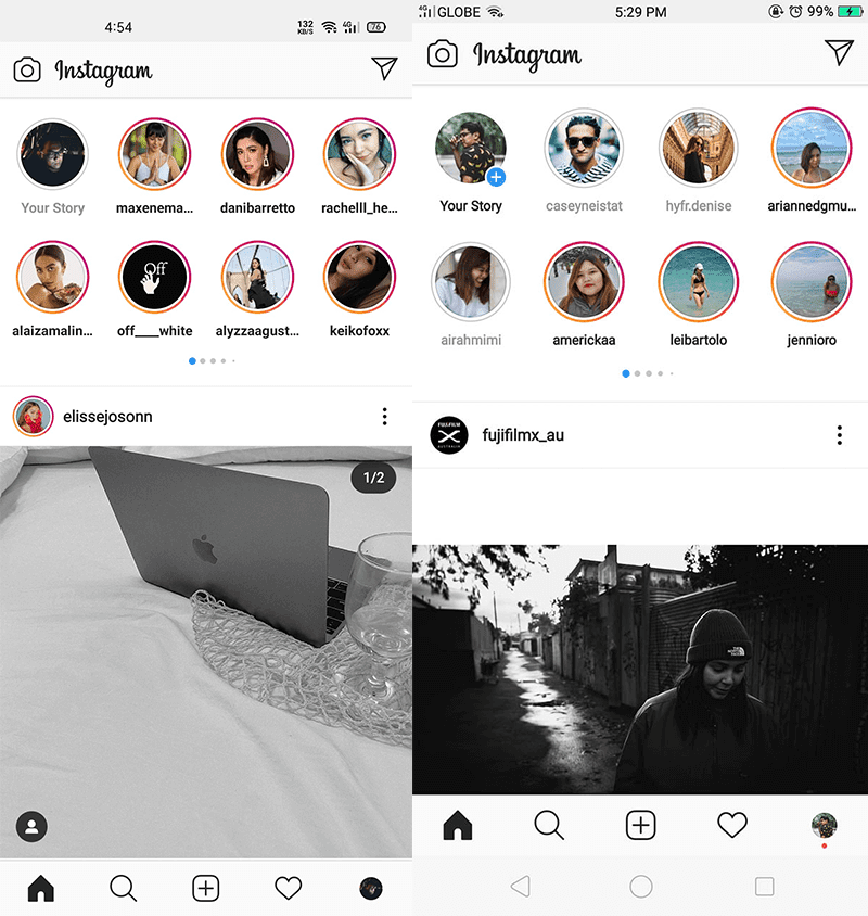 Instagram testa una nuova interfaccia per la sezione Storie