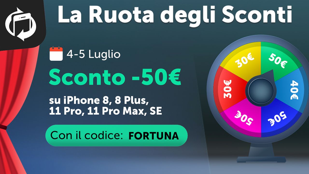 La Ruota degli Sconti di TrenDevice si è fermata su 50€ ! Solo per 48 ore e solo su un numero limitato di prodotti.