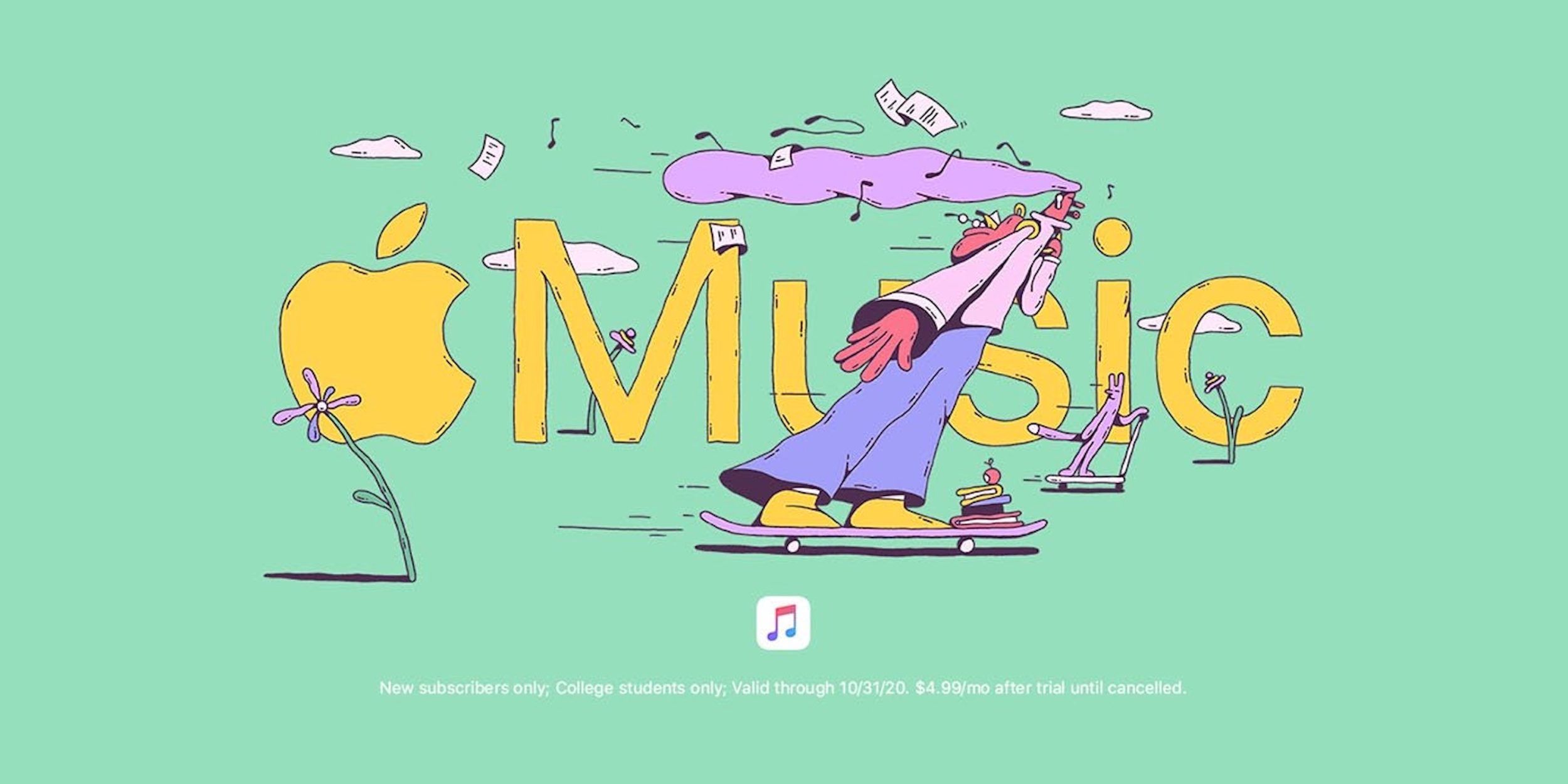 Apple Music: ritorna la prova gratuita di sei mesi per gli studenti idonei