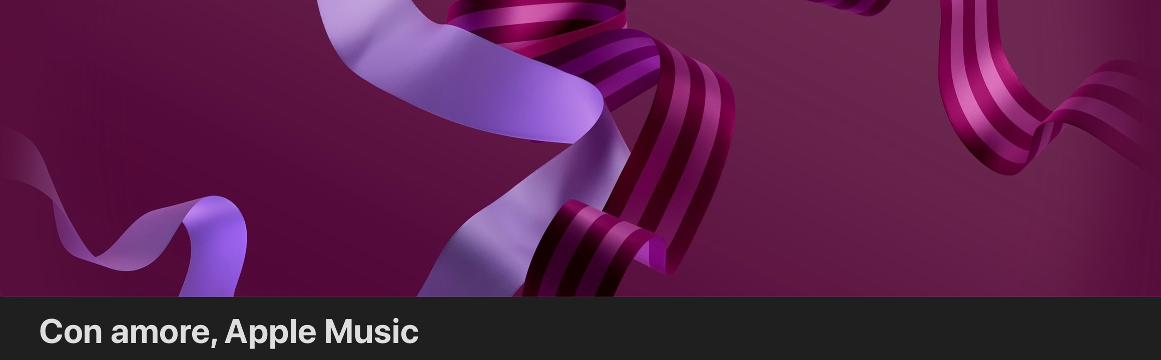 Apple Music regala ai suoi abbonati dei regali esclusivi con “Con amore, Apple Music”