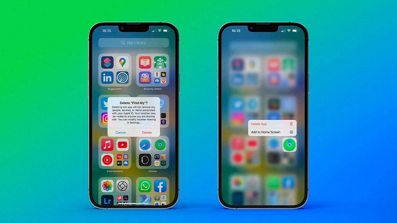 In iOS 16 è possibile disinstallare le app Dov’è, Orologio e Salute