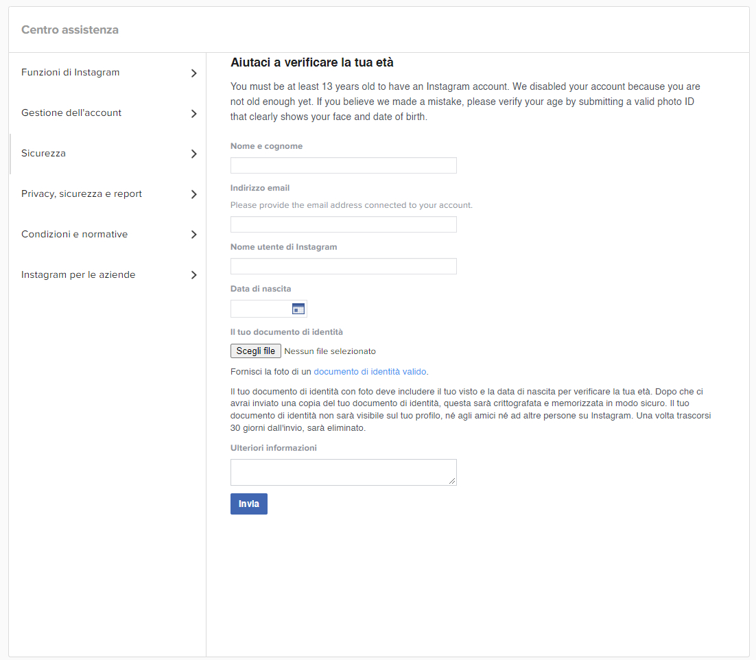 Come recuperare un account Instagram (metodo ufficiale e funzionante)