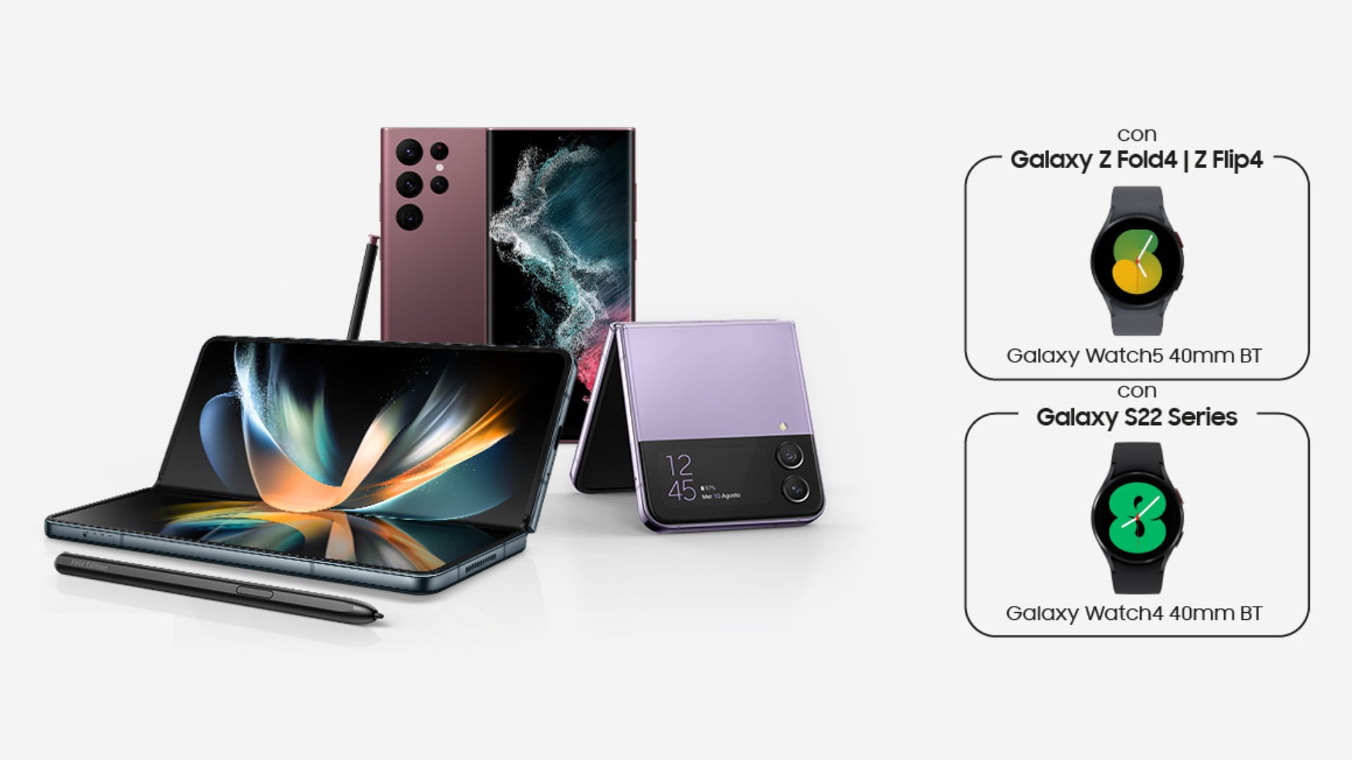 Galaxy Watch 5 e Watch 4 in omaggio acquistando questi Samsung Galaxy