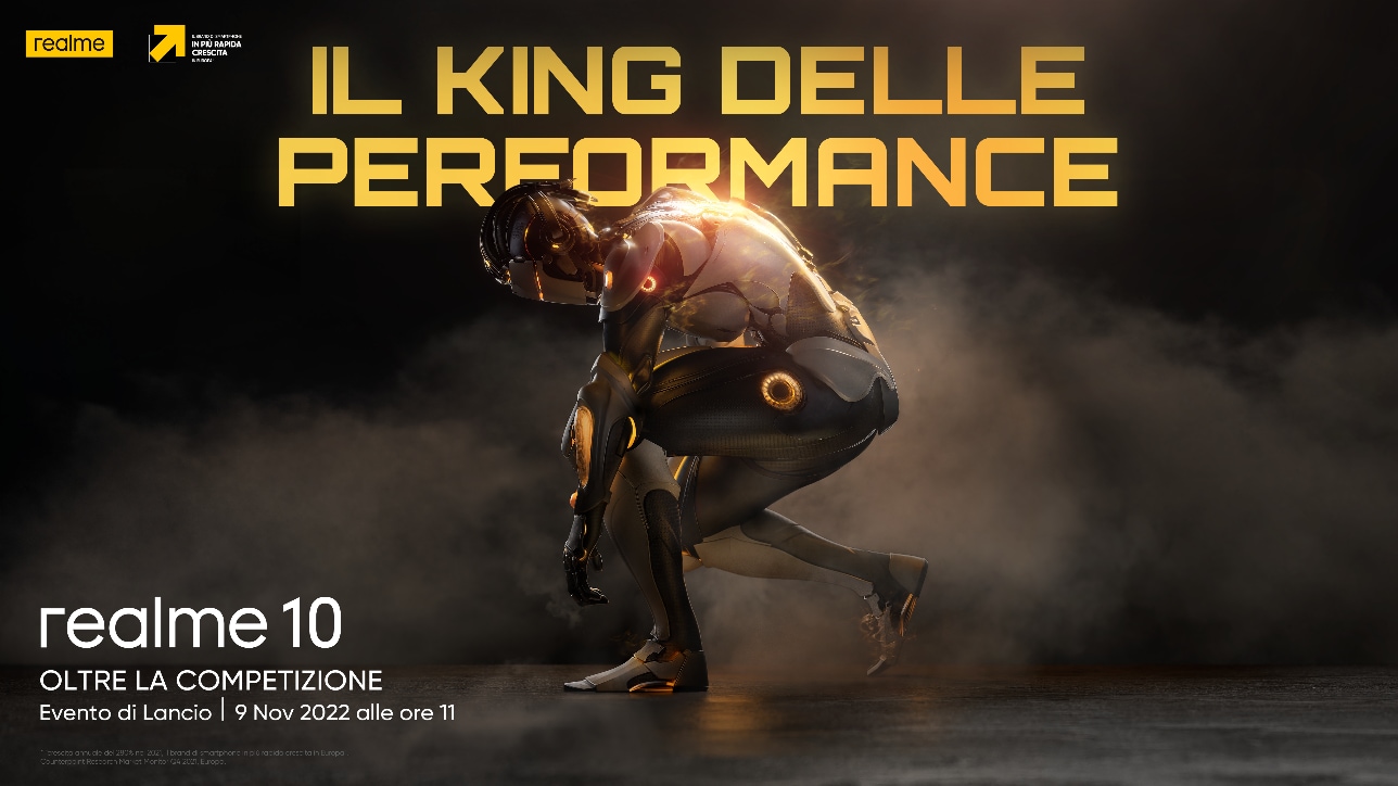 Realme 10 sarà svelato il 9 novembre in Italia