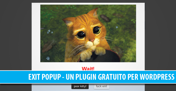 Exit popup, un buon plugin gratuito per WordPress