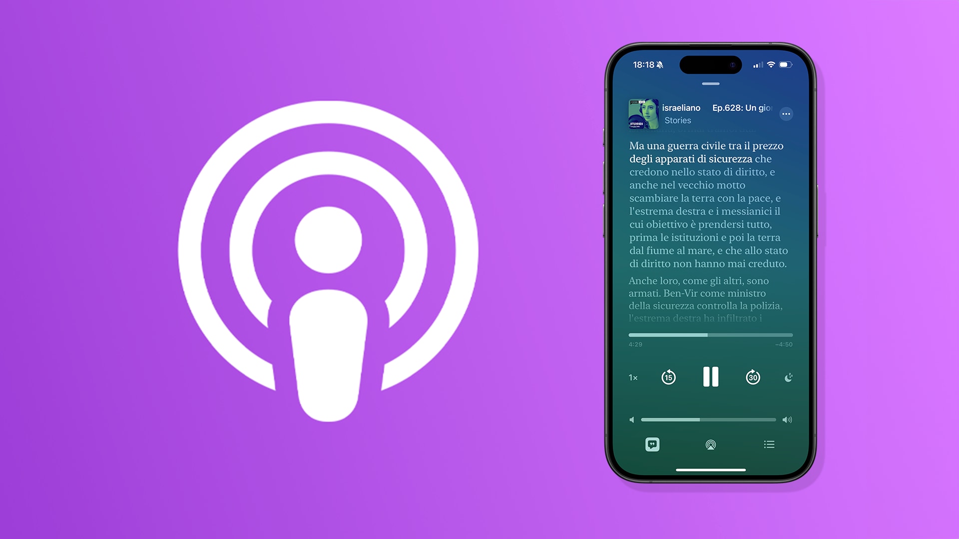 È giunta l’ora di tornare ad Apple Podcast: la trascrizione è una comodità assurda